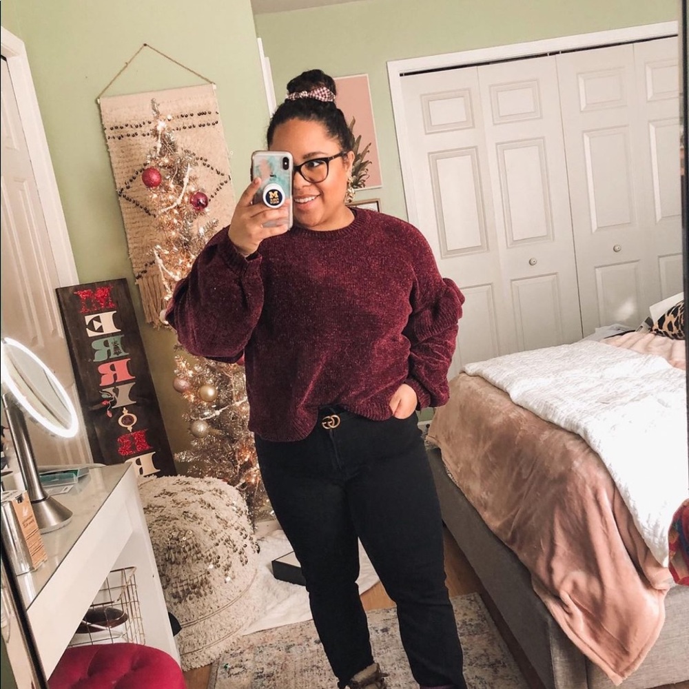 Ruffle Sleeve Sweater